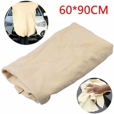 Natural Chamois Leather Car Drying Towel Shammy Cleaning Cloth Absorbent 60x90cm picture