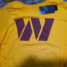 Nike Men’s Washington Commanders Logo NFL Football T-Shirt Gold Size 2XL XXL picture