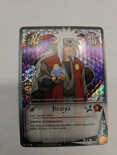 Naruto Ccg Jiraiya N-319 Checkered Foil LP Bandai Vintage picture
