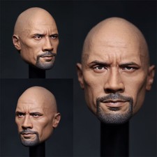 Eleven 11 X Kai EK01A 1/6 Beard Mr. Stone Dwayne Johnson Head Carved Model picture