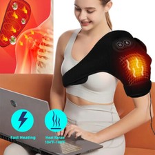 Electric Heated Shoulder 3 In1 Massager Brace with Vibration Joint Pain Relief picture
