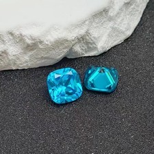 Flawless 12.40 Ct 2 Pcs Natural Blue Paraiba Tourmaline Cushion Loose Gemstone picture