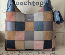 COACH Coachtopia Alter Ego Brooklyn Shoulder Bag 28 Patchwork Checkerboard NWT picture