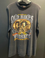 3D Emblem Men’s XL Black Sleeveless Graphic T-Shirt Vintage 1990s Motorcycle picture