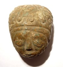 Precolombian Sculpted Pendant - Nicoya 500 BC- Pre-Columbian Stone Head picture
