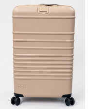 BEIS The Carry-On Carry On Spinner Suitcase Beige TSA USB New Travel Luggage picture