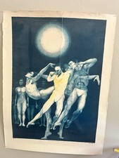 LISTED ARTIST G.H ROTHE ORIGINAL ETCHING PRINT “DANCE” SIGNED LIMITED EDITION picture
