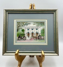Bonnie Holden Victorian Art Print “Bright Beginnings” 1985 Matted Framed Signed picture