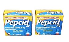 New Lot Of 2 Pepcid AC Maximum Strength 75 Count 150 Tablets Total Exp 05/25 picture