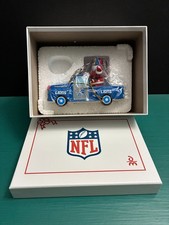 2023 Danbury Mint NFL Detroit Lions Santa Riding Pickup Truck Christmas Ornament picture