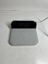 iHome iW18 Alarm Clock and Wireless Phone Charger USB Rare White/ Gray picture