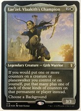 MTG Lae'zel, Vlaakith's Champion FOIL ETCHED Commander Legends Baldur's Gate edh picture