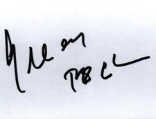 GREGORY PECK Autograph Signed 3X5 Index Card w/ COA  To Kill A Mockingbird picture