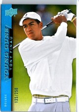2026 UPPER DECK GOLF YOUNG GUNS DELUXE BLUE #137 TONY FINAU /250 picture