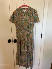 J.Crew x Liberty Fabrics Mini Floral Walk Faux Wrap Maxi Dress Size 8 picture