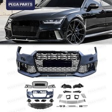 For 2016-2018 Audi A7 S7 Front Bumper Grille Grill Assembly RS7 Renn Sport Style picture
