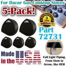 Five Pack of Knobs for Dacor 72731 with Light Piping for Gas Cooktop Stovetop 5x picture