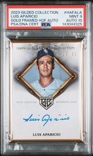 2023 Topps Gilded Collection Gold Frame Auto Luis Aparicio /99 PSA 9 Auto 10 picture