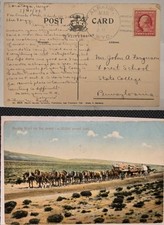 ALBANY WYOMING 1909 DPO Postcard DL SARATOGA  Fox Creek Interesting Message picture