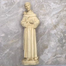 Vintage A Santini St Francis of Assisi Statue 9