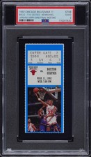 PSA 2 - MICHAEL JORDAN vs LARRY BIRD FINAL GAME CELTICS @ BULLS 1992 NBA TICKET picture
