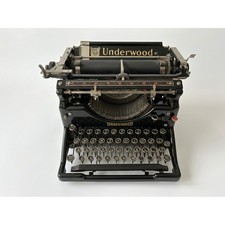 Antique Underwood No. 5 Typewriter c.1925-1931 Glass Keys, Original Unrestored* picture