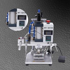 Hot Foil Stamping Machine 550W Air Pneumatic For Leather PU Logo Press 8x10cm picture