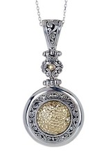 Phillip Gavriel 167326 Women's 18K Gold Sterling Silver Pendant Necklace picture