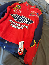 Never worn Chase Authentics NASCAR Jeff Gordon DuPont Red/Blue Jacket Size L picture