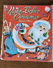 Vintage 1963 The Night Before Christmas Whitman Tell-A-Tale Book Santa picture