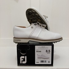 Used FootJoy Premiere Packard Golf Shoes Size 8.5 White/White 53908 picture