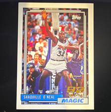 Topps 1992 Shaquille O'Neal #362 Draft Pick Orlando Magic NBA Card picture