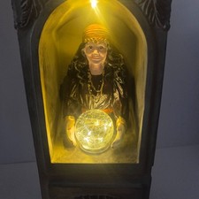 Eerie Charm Madame Rosa LED Fortune Teller Lighted Crystal Ball Halloween Decor picture