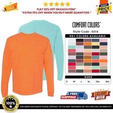 Comfort Colors 6014 Adult Cotton Ringspun Long Sleeve Garment Dyed RS T-Shirt picture
