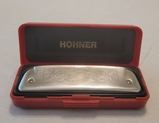Hohner Golden Melody Progressive Harmonica Key of C Germany w/ Case picture