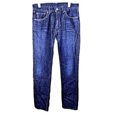 Levi's 505 Jeans Men's 33x32 Straight Leg Cotton vtg denim white specks picture