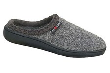 Haflinger Anthrazit AT64 Grey Speckle Unisex Boiled Wool Slippers Euro 43 NIB picture