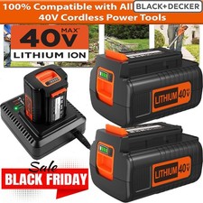 40V 2.0Ah for Black Decker 40 Volt Max Lithium Battery / Charger LBXR36 LBX2040 picture