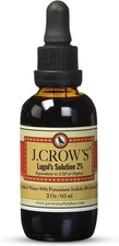 J.CROW’S Lugol’s Iodine Solution 2% 2oz | Potassium Iodide Drops USA picture