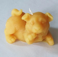 Puppy Dog Giving Paw Beeswax Candle picture