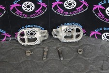 2014 Kawasaki KX100 KX85 KX112 BUD RACING LEFT RIGHT FOOT RESTS PEGS WIDE *GOOD* picture