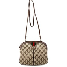 GUCCI Vintage GG Sherry Line Leather Shoulder Bag Authentic picture