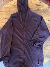 Lululemon City Sweat Full Zip Hoodie Men's Medium Maroon Burgundy picture