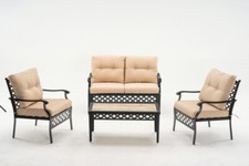 MCombo 4PCS Patio Furniture Sets with Coffee Table Love Seating for Outdoor picture
