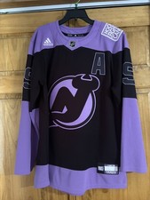 New Jersey Devils Hockey Fights Cancer HFC Mens Adidas Size 50 Customized by EPS picture