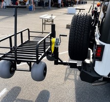 NEW Great Day Hitch-N-Go Cart 350 lb Cargo Carrier Beach Tires picture