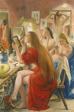 Laura Knight Ballerinas at the Make-up Table 1957 British Ballet Painting picture