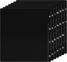 Marspark 26 Pcs Vinyl Album Divider A-Z Record Divider DVD Cd File Alphabet Reco picture