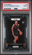 2023-24 Panini Prizm Victor Wembanyama PSA 8 #136 picture