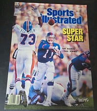 1987 NY Giants Phil Simms Sports Illustrated Poster 27x21 picture